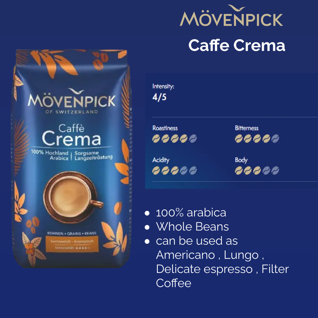 Movenpick Caffe Crema Beans - 100% Arabica - 500 gram