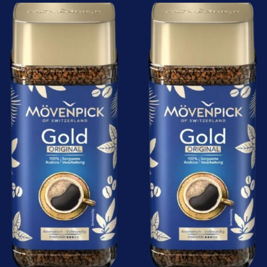 MOVENPICK Gold Original Instant Coffee, Pack of 2 jars (2 x100 gm)